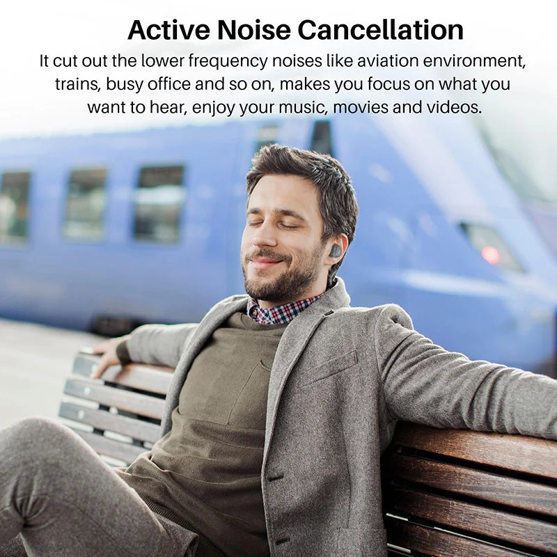 Refurbished TOZO NC7 TWS Earbuds In Ear Wireless Bluetooth Headphones/HD Call with Mic Active Noise Cancelling APP Touch Control