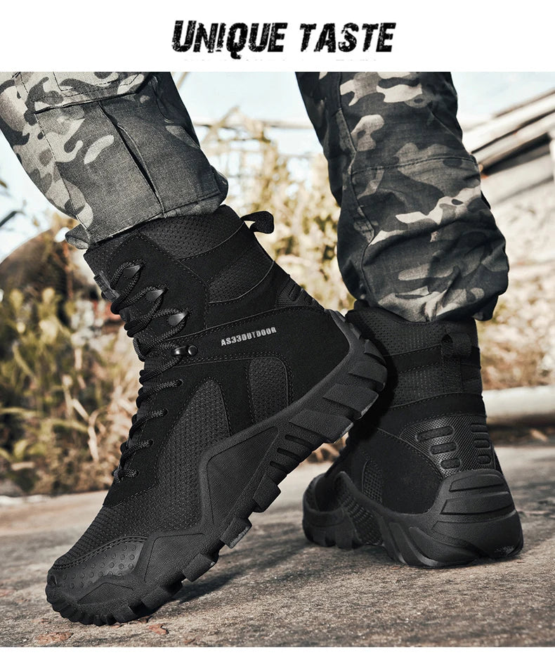 Men's waterproof hiking boots lightweight/outdoor work boots stylish and durable hiking boots