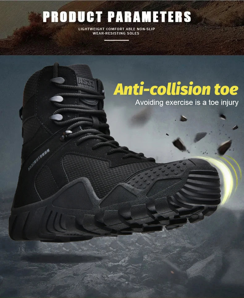 Men's waterproof hiking boots lightweight/outdoor work boots stylish and durable hiking boots