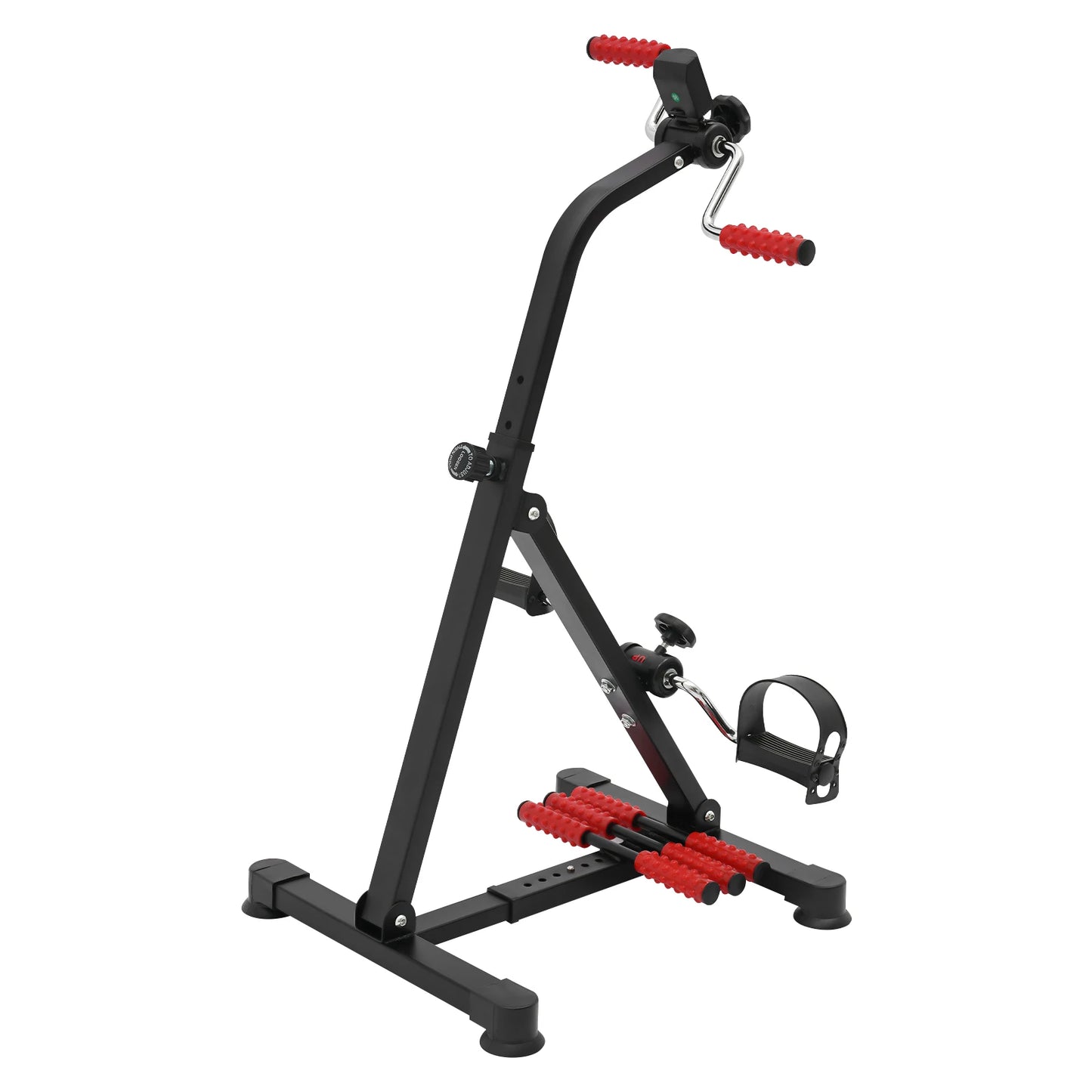 Bike Pedal Exerciser Height/Intensity Adjustable Portable Physical Therapy/Tool Leg Pedal Training Equipment Space Saving