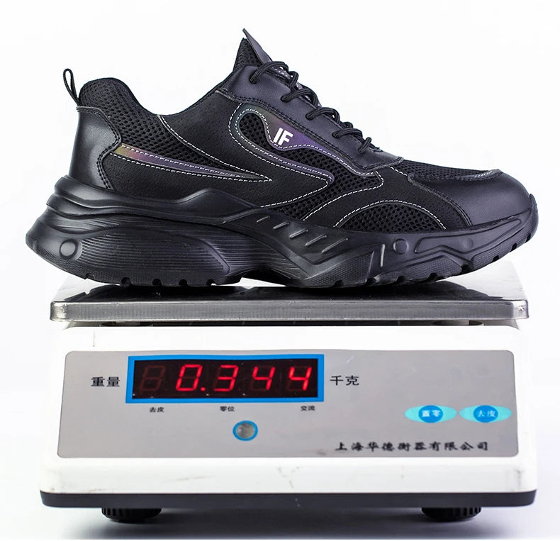 Men's Safety Shoes Working Protective Shoes Steel Toe Anti Smash/Anti Piercing Work Shoes Men Knit Sports Running Sneakers