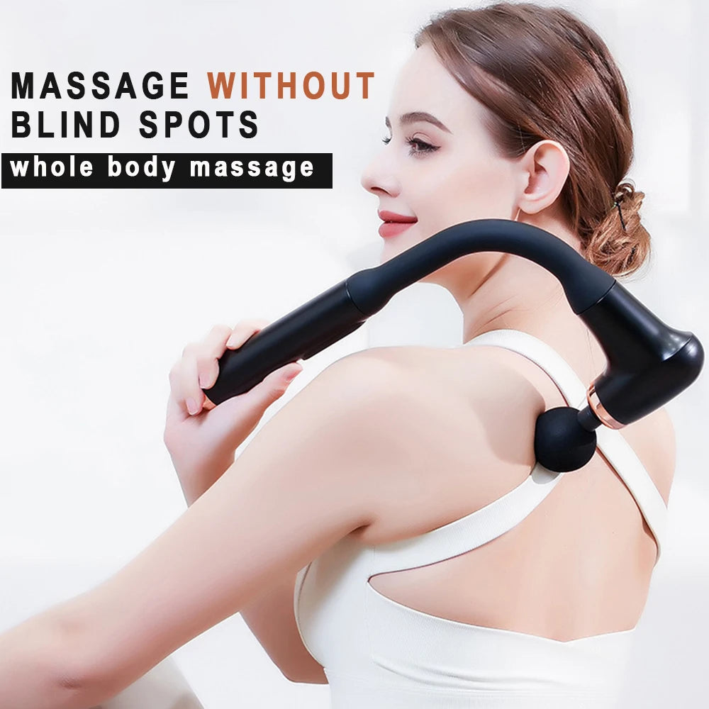 Fascia gun Handle Elbow 3 Modes 6 Gears Adjust/Muscle Relaxation Massage Percussion Hammer for Athletes