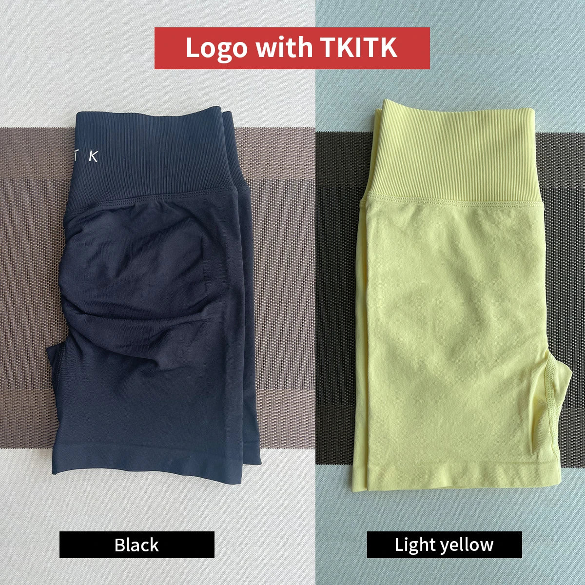 Newly listed price 2 Pcs TKITK Shorts Pro Solid Seamless Women Soft/Fitness Outfits Yoga shorts Gym Running Bike Wear