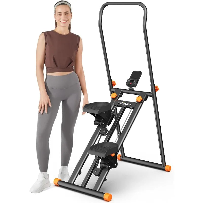 Foldable Stair Stepper Machine - Vertical Stair Climber for Home Gym/Full-Body Cardio Workout Equipment