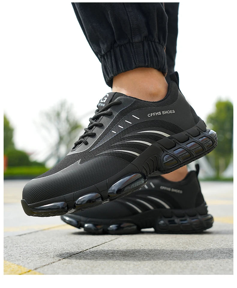 Breathable, lightweight and comfortable anti-smash/and anti-puncture safety shoes