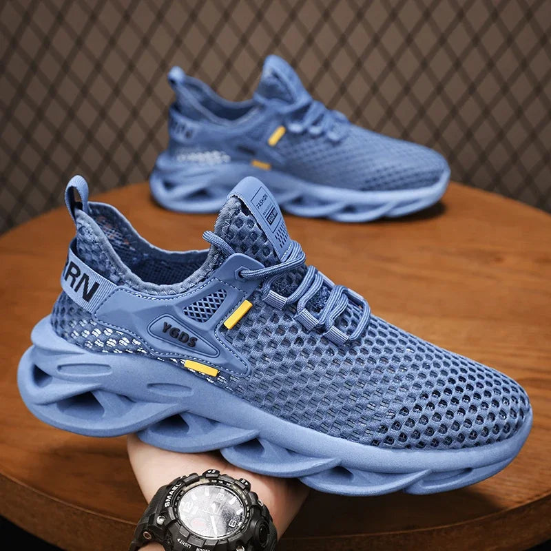 Men's Summer Mesh Sneakers Breathable for Casual Outdoor Running/Tennis Hiking & Luxury Platform Loafers Style