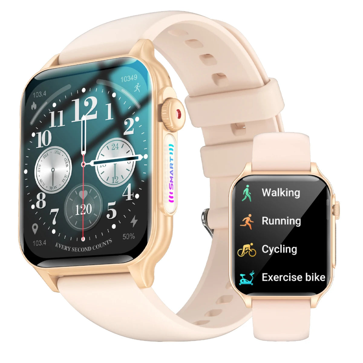 AOLON P6 1.96'' Amoled Smartwatch Men Health Monitoring IP68 Waterproof/BT5.4 Voice Calling Smart Watch Women