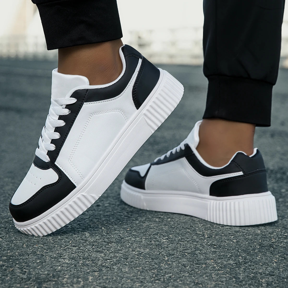 YRZL Women's Sneakers Autumn White Shoes Lightweight Thick Sole/Non Slip Shoes Casual Sports Shoes for women