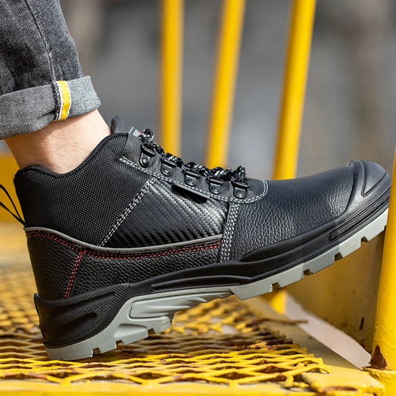 Safety Shoes Men Waterproof Work Shoe Anti-smash Anti-puncture/Protective Shoes Indestructible Steel Toe Boots Outdoor