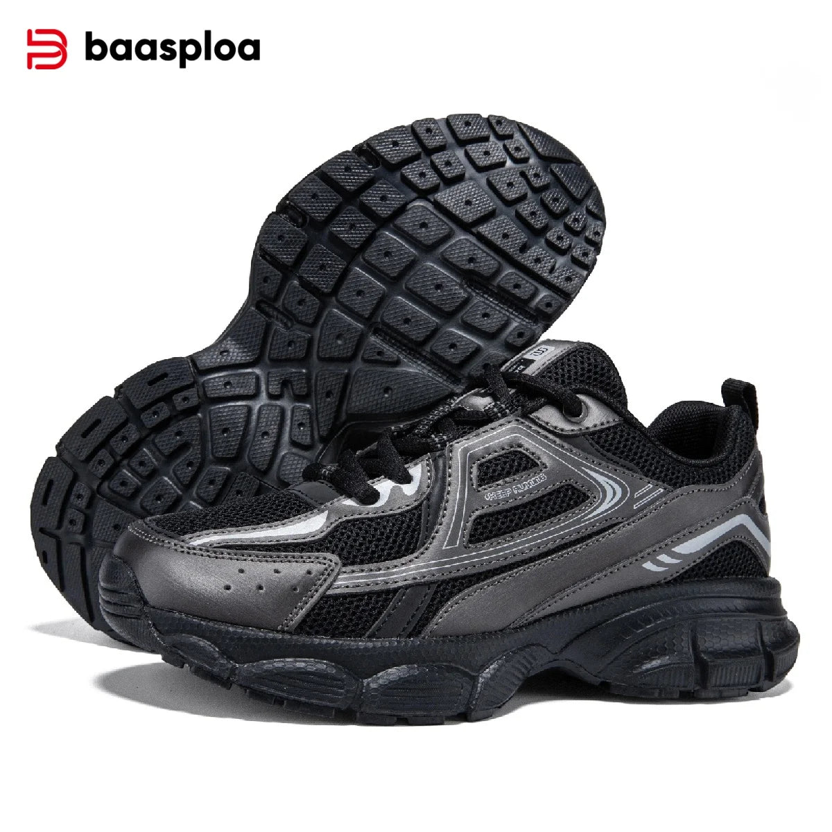 Baasploa Women Sports Shoes Outdoor Lightweight Breathable Jogging Sneakers/Female Casual Mesh Anti-slip Lace Up Running Shoes