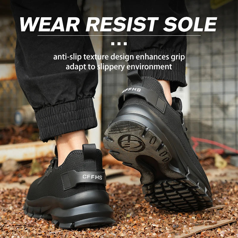 Soft-soled comfortable anti-smash/anti-puncture and breathable safety shoes