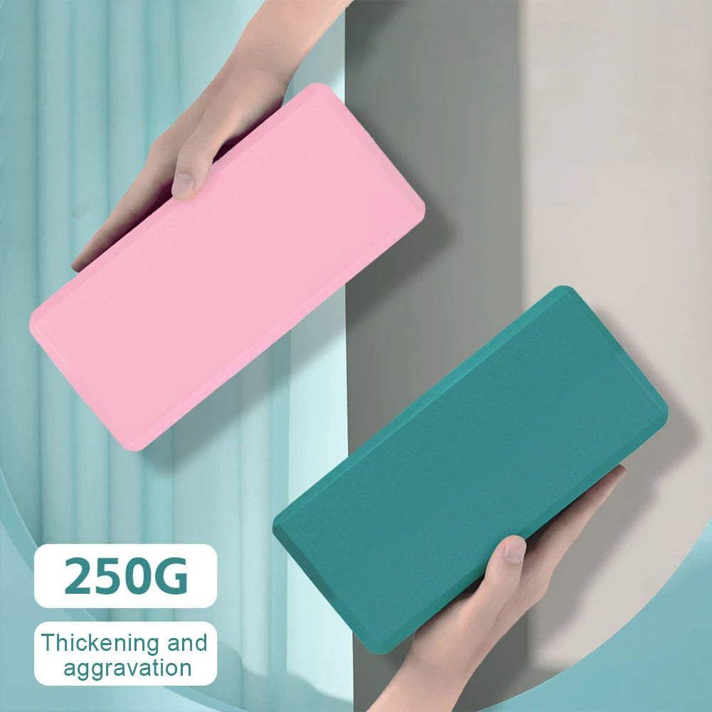 EVA Yoga Block Solid Color Gym Training Blocks Moisture-Proof/High Density Yoga Blocks Body Shaping Yoga Blocks for Meditation
