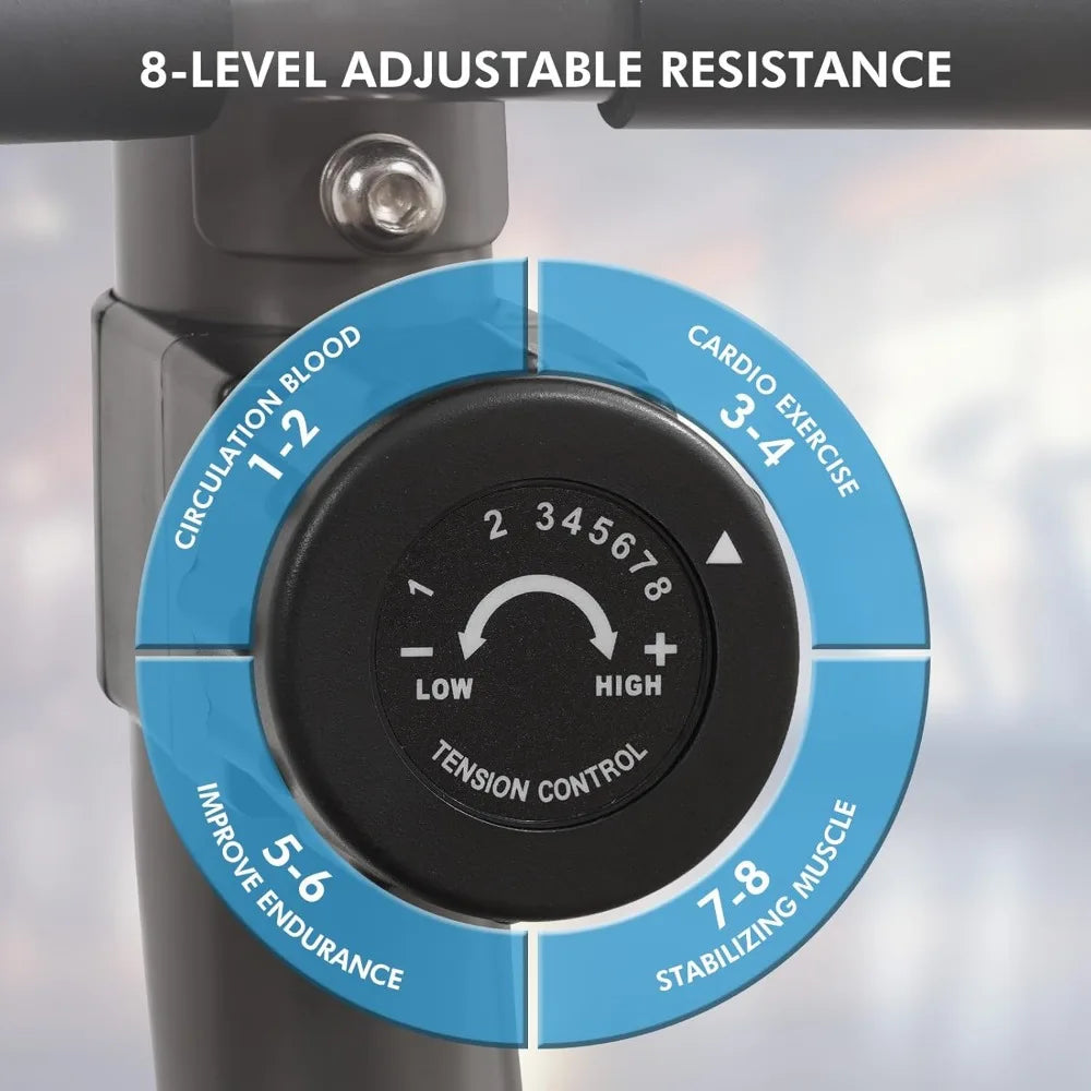 Recumbent Exercise Bike for Home Magnetic Stationary Bike for Adult Seniors/Workout Equipment for Gym, LCD, Heart Rate Handle Bars