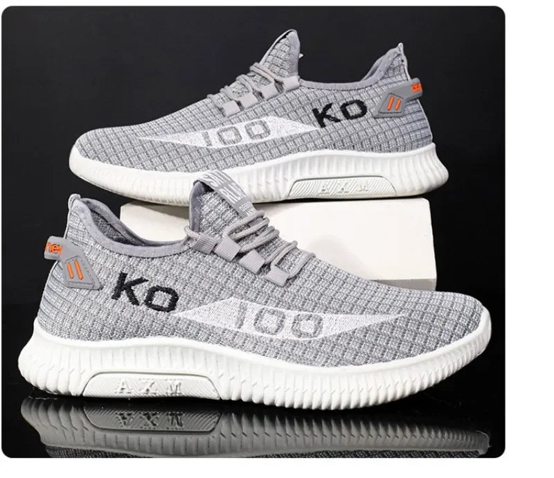 Breathable Mesh Sneakers Comfortable Casual Sport Shoes Fashion Shoes/Lightweight Deodorant Outdoors Shoes Plus Size 39-44