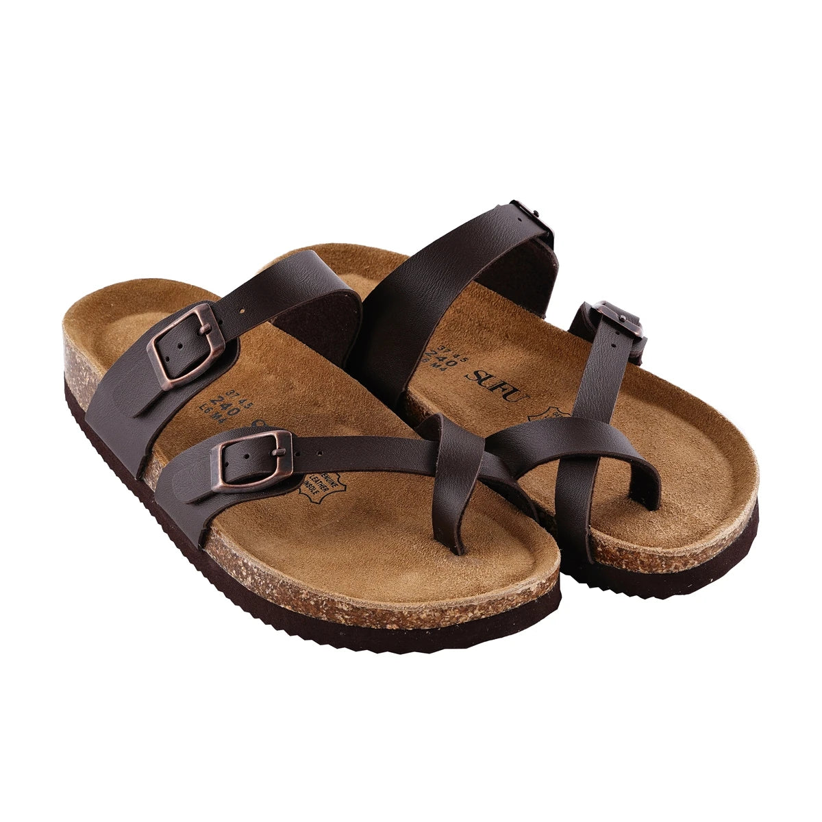 SUFU Autumn new women's cork slippers fashion sandals/couple beach shoes outdoors wear solid color