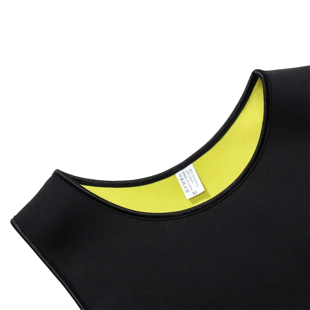 Men Training T-shirts Sauna Effect Sports Vest Exercise Tops/Fitness Clothes Slimming Weight Loss Sportswear Workout Activewear