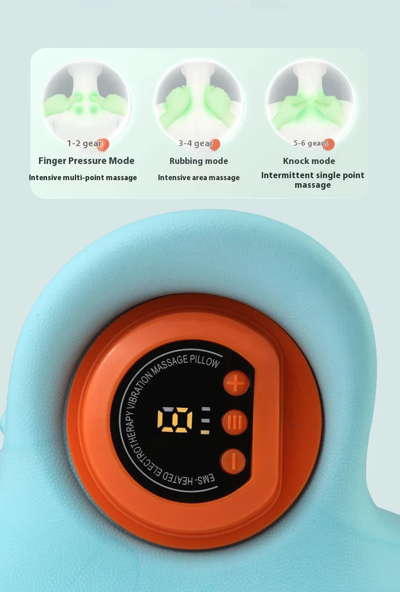 1PCS neck massager finger pressure neck massager with electric shoulder/and neck massage pillow