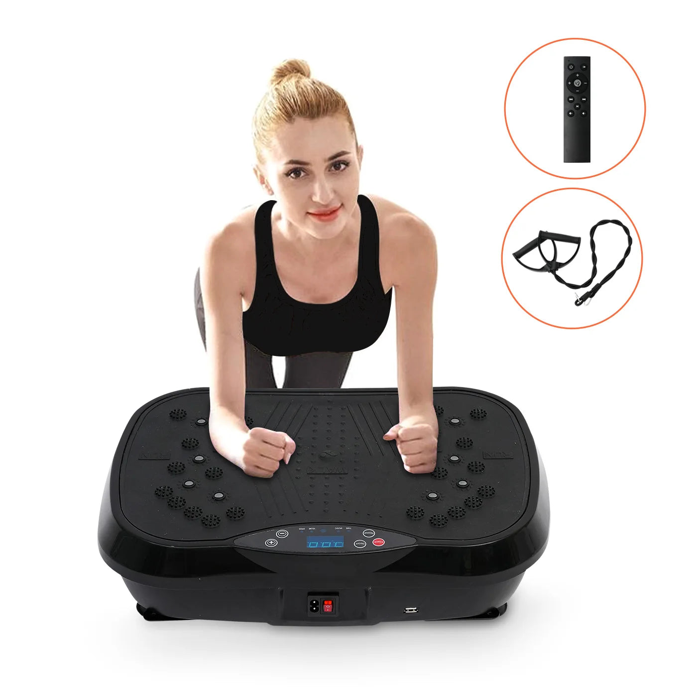 Vibration Plate Exercise Machine Fat-Burning Home Fitness/Slinger Shaping Whole Body Workout Portable Fitness Equipment