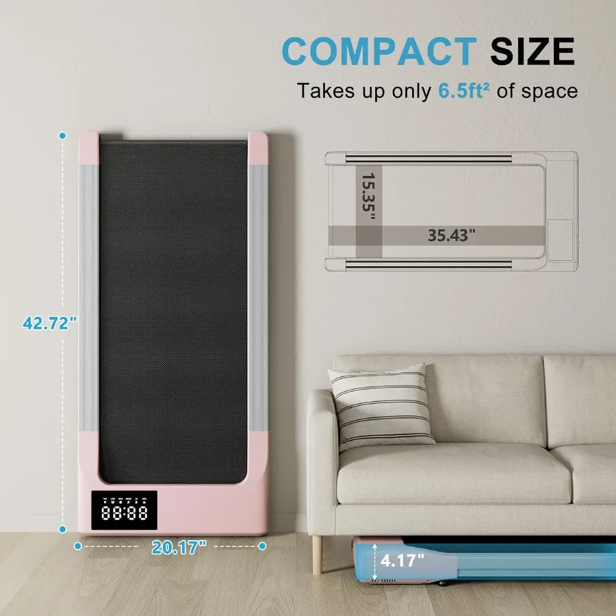 Walking Pad Treadmills for Home Office Under Desk Walk Mat with APP/and Remote Control 3 in 1 Portable Exercise Equipment