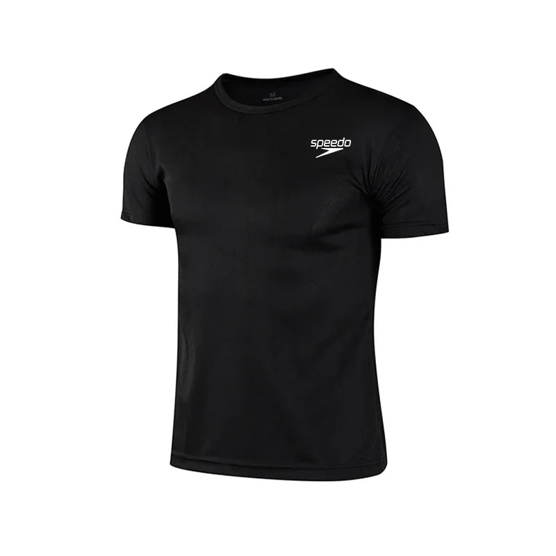 Hot Sale Men's Quickdry T-shirts Summer Daily Sports Short Sleeved/O-neck Tops Fitness Training Athletics Running T-shirt
