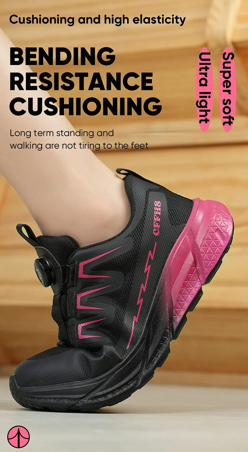 New women's anti-puncture anti-smash/breathable fashion safety protection shoes