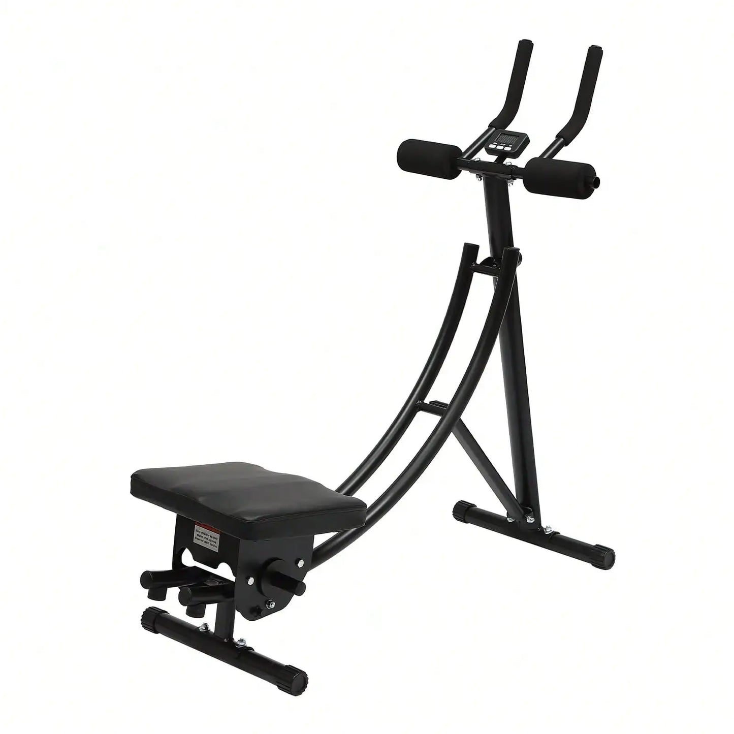 Ab Workout Equipment For Home Gym Foldable Core Abdominal Exercise/Machine W/ 3 Intensities Digital Display 330lbs