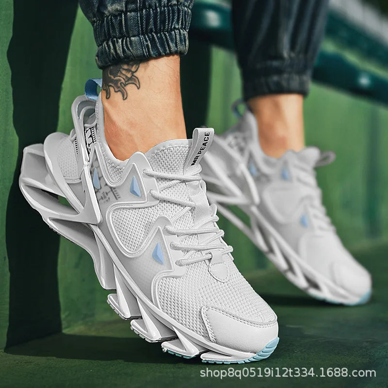 Men's casual shoes, new extra-large size blade shoes/high-top sports shoes for men