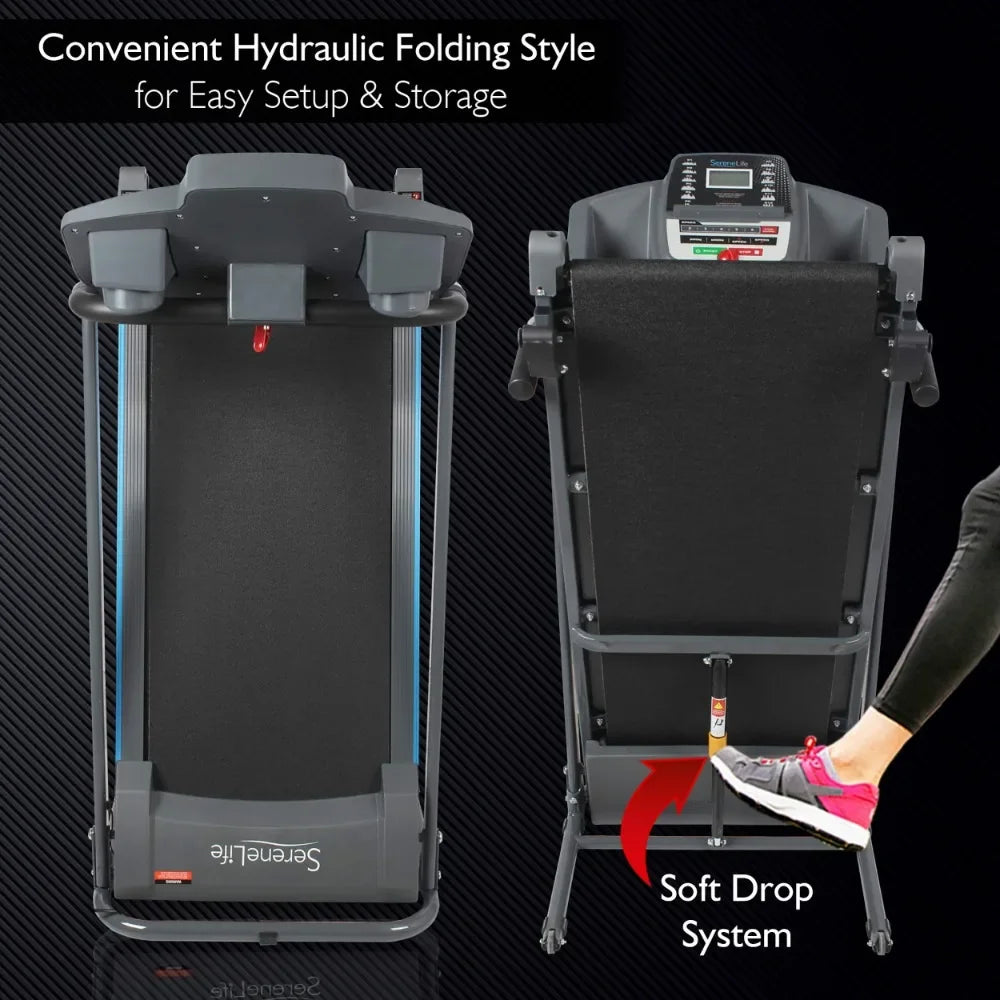 Folding Treadmill/Foldable Home Fitness Equipment for Walking & Running/Cardio Exercise Machine