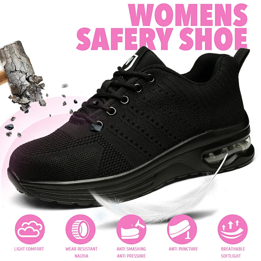 Four seasons women's puncture-proof/daily casual safety shoes