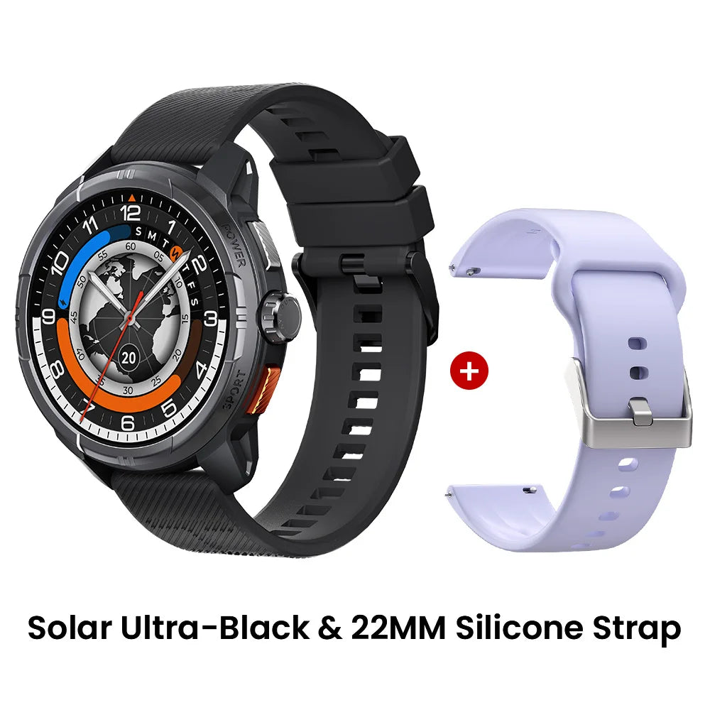 HAYLOU Solar Ultra GPS Smart Watch 1.6” AMOLED Display 60Hz Refresh Rate/Bluetooth Calls 5ATM Water Resistance Sports Smartwatch