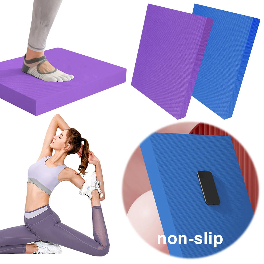 Yoga Balance Pad Anti Slip Fitness Mat Thickened Fitness Balancing Pad/Foam Cushion Mat for Yoga Pilates Stretching
