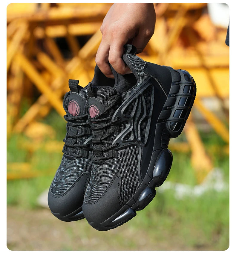 Protective Safety Shoes Men Anti-smash Anti-puncture Steel Toe Work Shoes/Breathable Security Industrial Shoes Men Safety