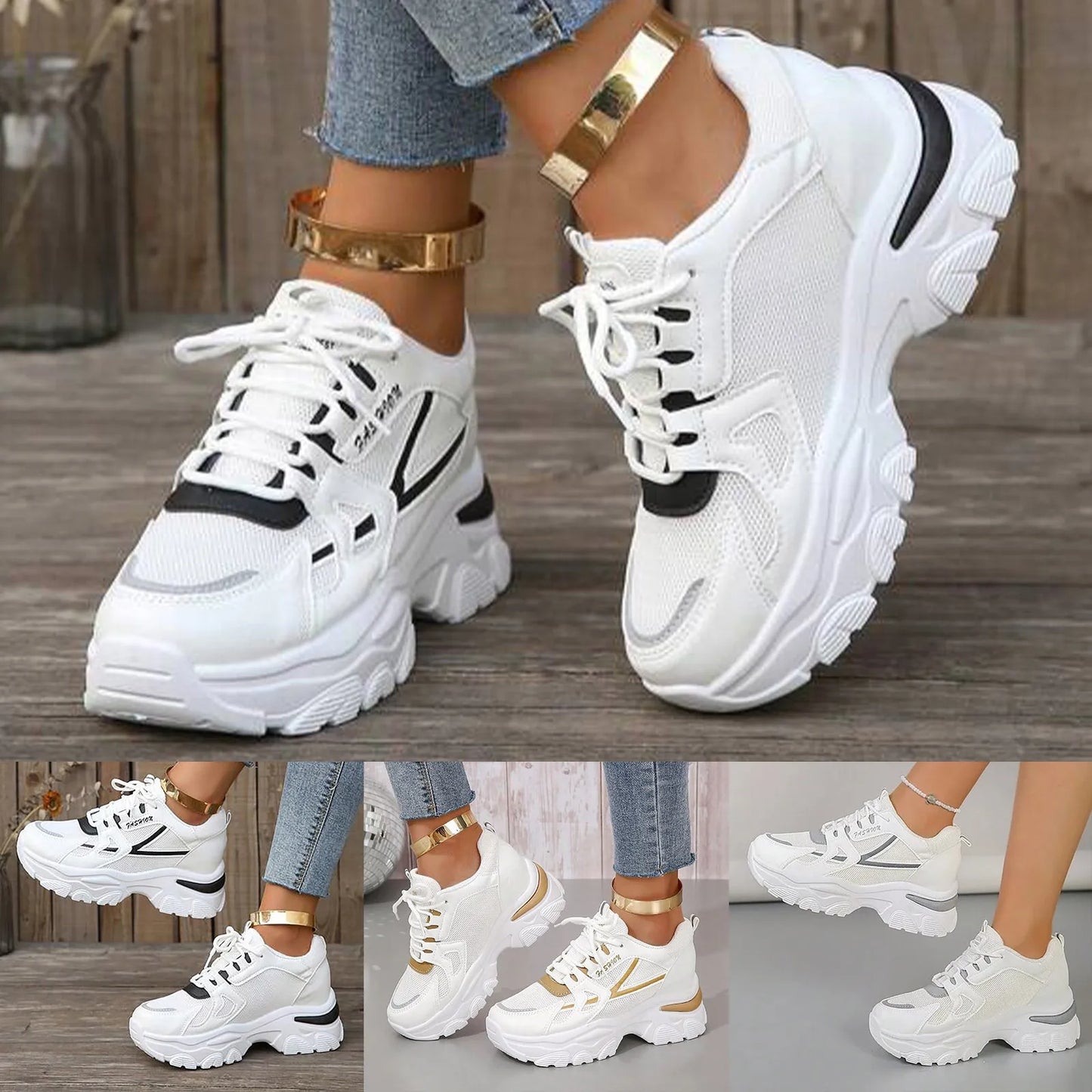 Women Sneakers Fashion Breathable Vulcanized Shoes/Sport Shoes Running Shoes Breathable Fashion