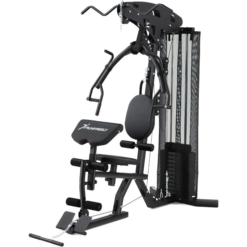 All-in-one Weight Machine for Home Gym Multifunction Workout Station/Equipment with 150LBS Weights Stack