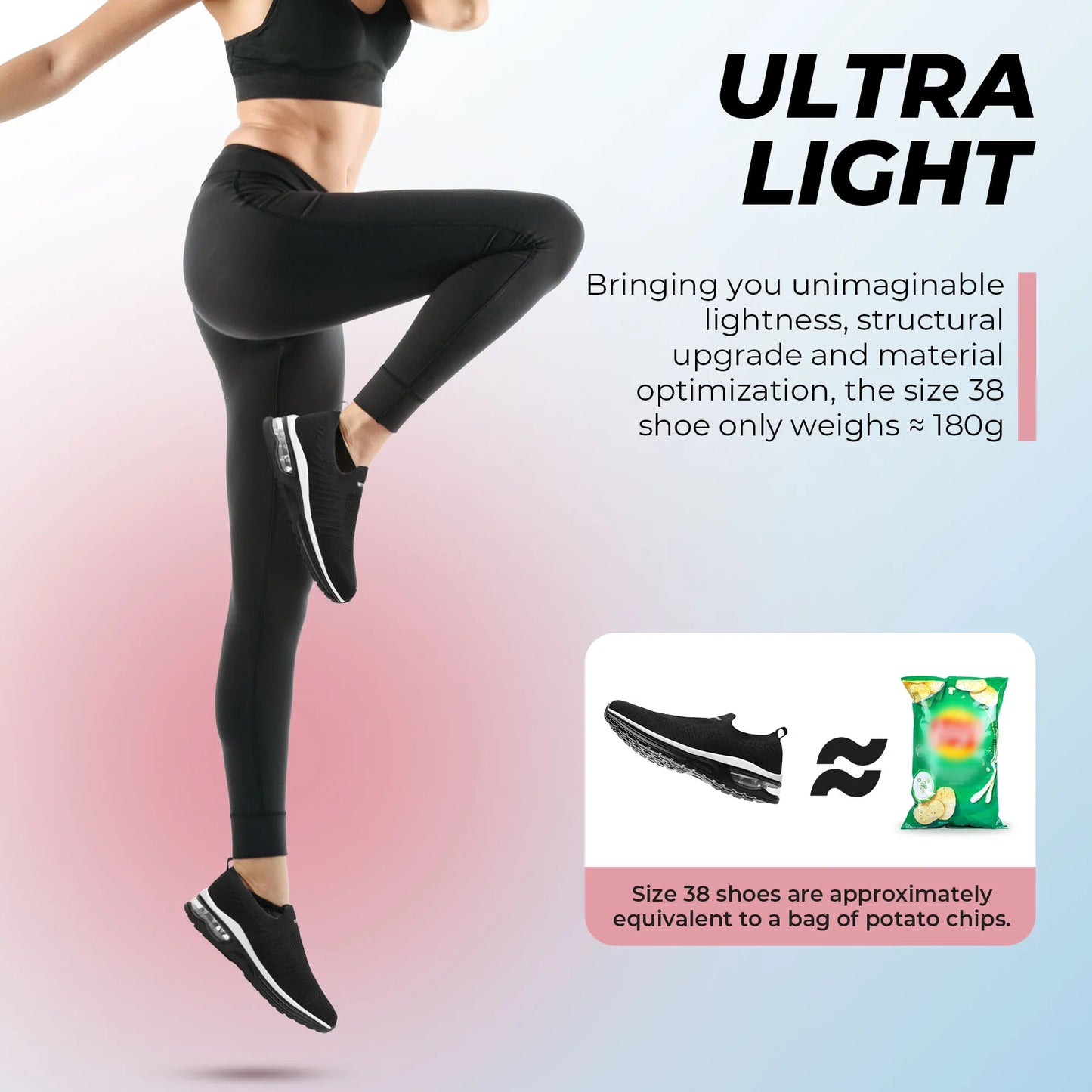 Women's Slip On Sneakers Women's Running Shoes/Lightweight Casual Sneakers for Gym Travel Work