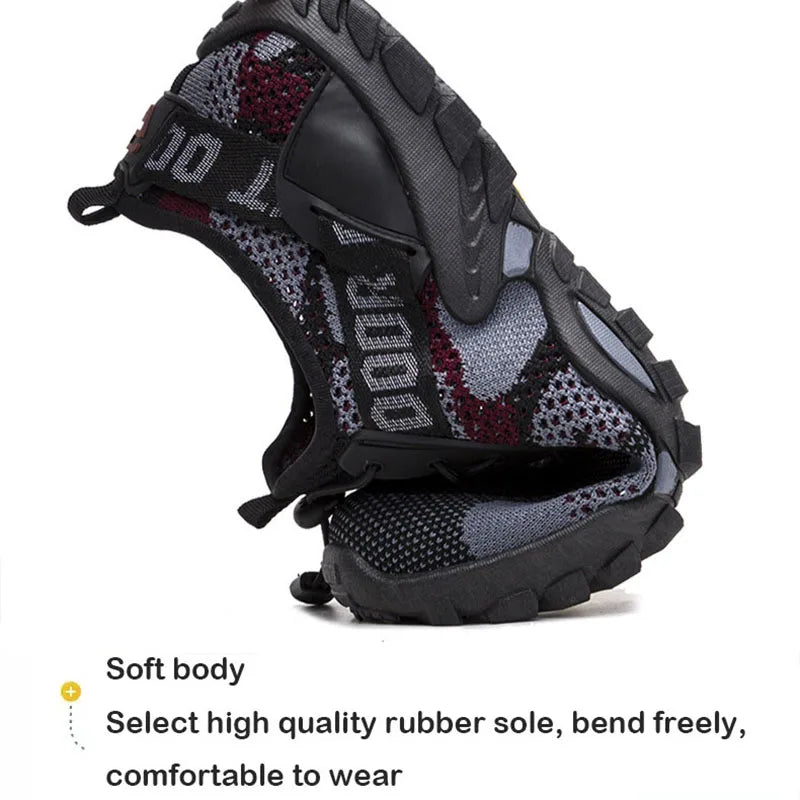 Oulylan Men Outdoor Hiking Trekking Shoes Climbing Shoes Mountain/Outdoor Non-slip Hunting Male Comfy Sport Shoe