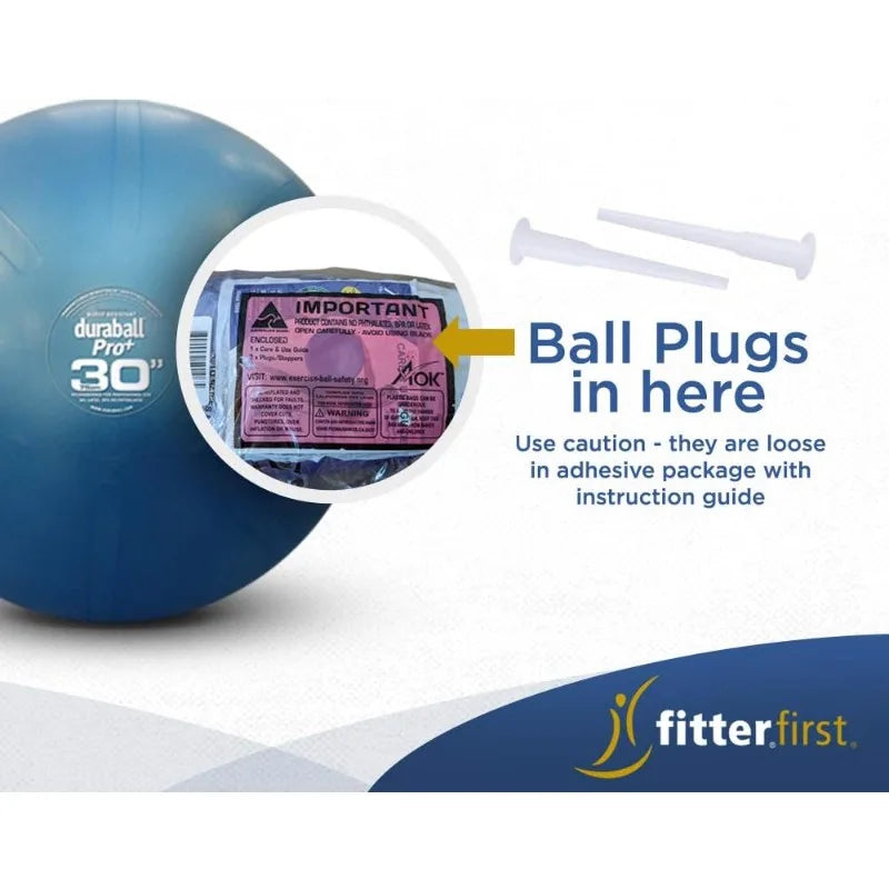 Fitterfirst Duraball Pro Exercise Ball/75 Centimeter Blue