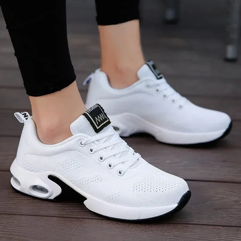 Summer Women Sneakers Outdoor Running Air Cushion Sport Shoes/Increase Height Breathable Walk Shoes