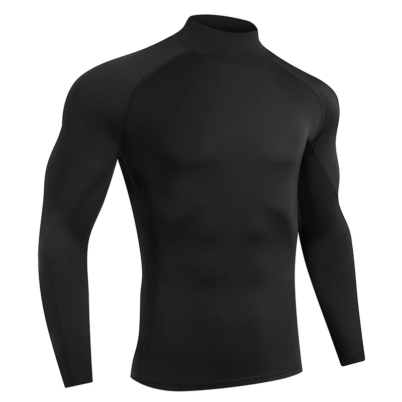 Men Running T shirt Quick Dry Bodybuilding Sport Shirt Long Sleeve/Compression Top Fitness Tight Rash Guard Gym T-Shirt Men