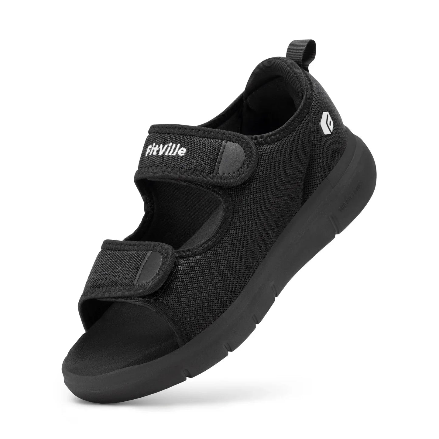FitVille Women'S Diabetic Wide Sandals With Arch Support Adjustable Straps/Breathable Lightweight Casual Women Flat Shoes