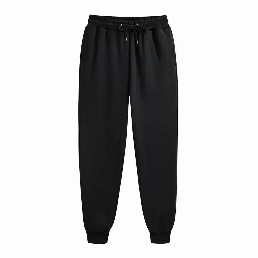 Men's Casual Pants Autumn Winter Fleece Sweatpants Men Running Jogger Sports/Gym Trousers Fashion Solid Color Workout Long Pants