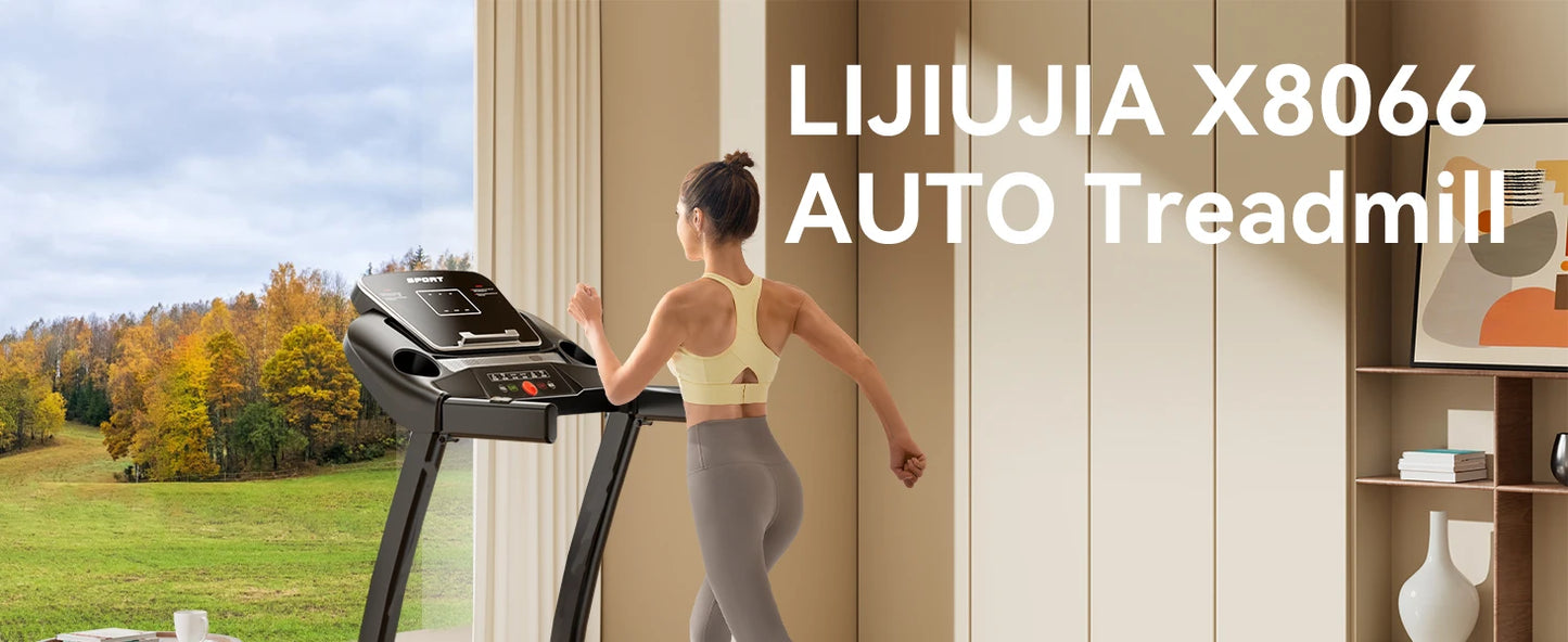 Treadmill for Home, 3.0 HP Treadmill with Incline/Heart Rate Sensors Digital Display for Walking Running and Indoor Fitness