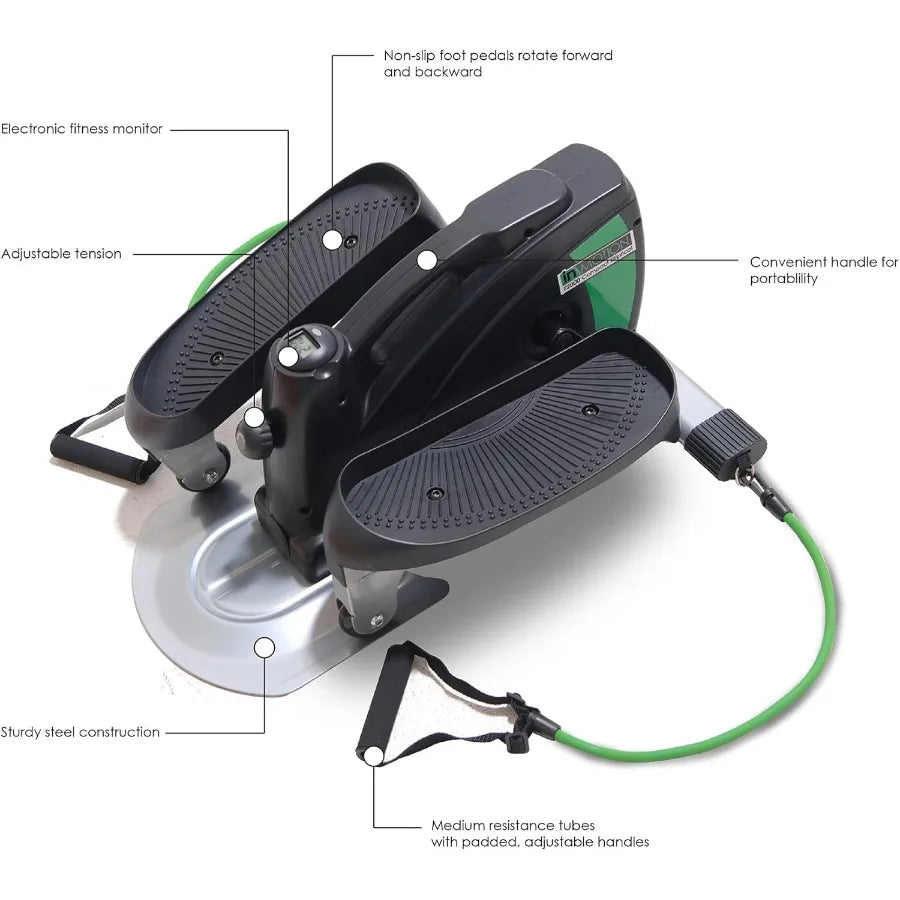Foot Exercise Machine - Under Desk Elliptical/Standing or Seated Elliptical Fitness Equipment