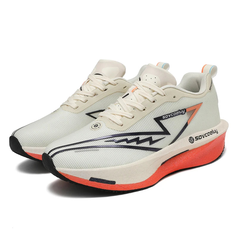 Running Shoes Carbon Marathon Men Sports Breathable/Lightweight Women's Comfortable Athletic Nonskid Sneakers