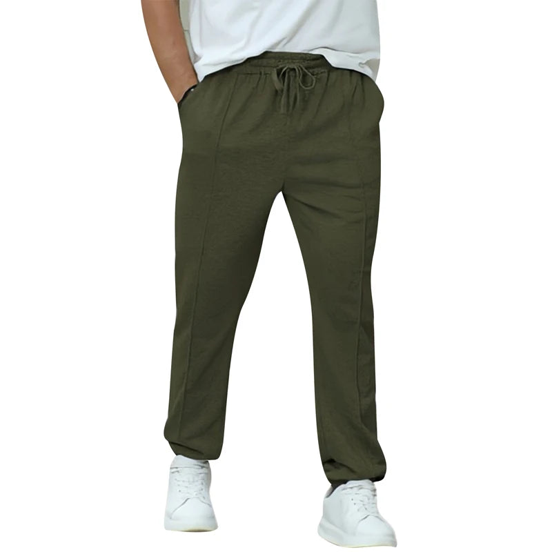 Men s Athletic Sweatpants with Drawstring Waistband/and Pockets Comfortable Loose Fit Joggers for Casual Wear