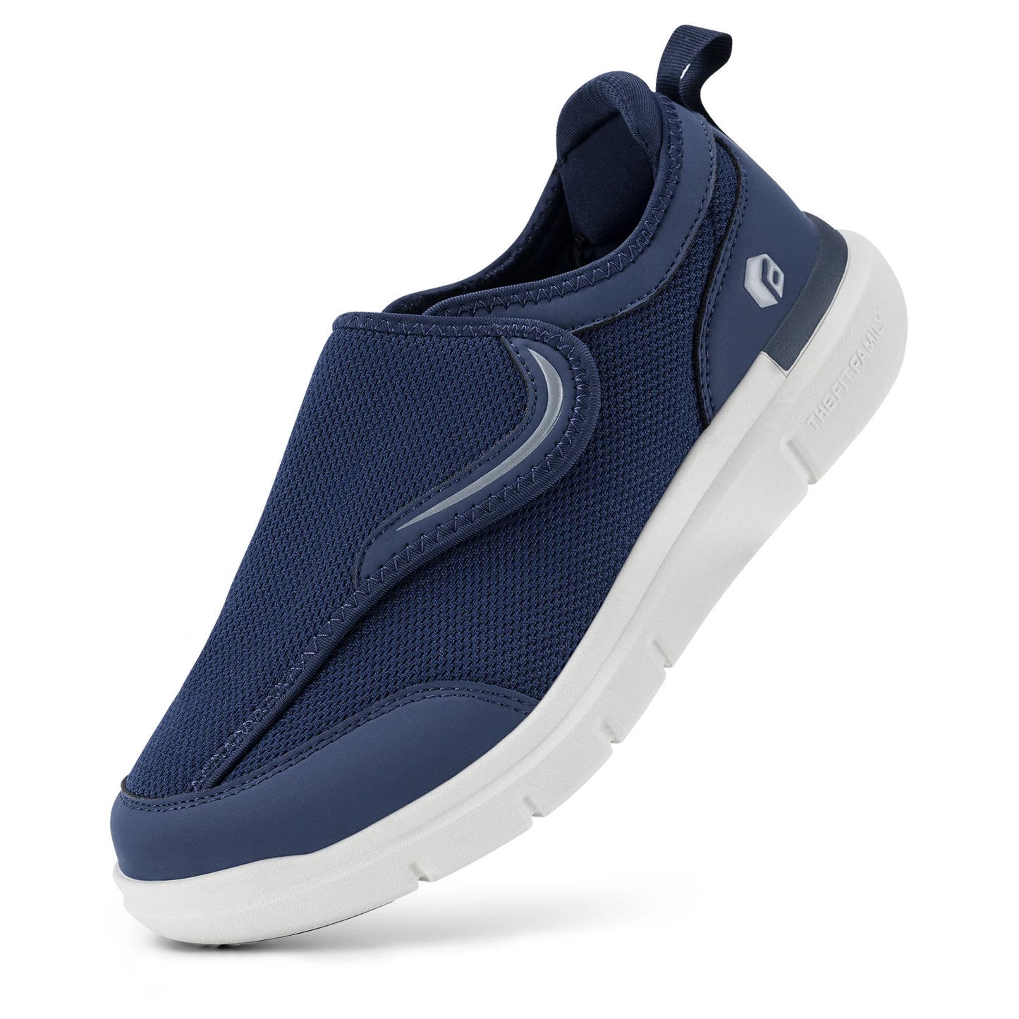 FitVille Men's Diabetic Shoes Extra Wide for Elder Orthopedics Feet Swollen/Adjustable Walking Shoe Elderly Foot Pain Relief