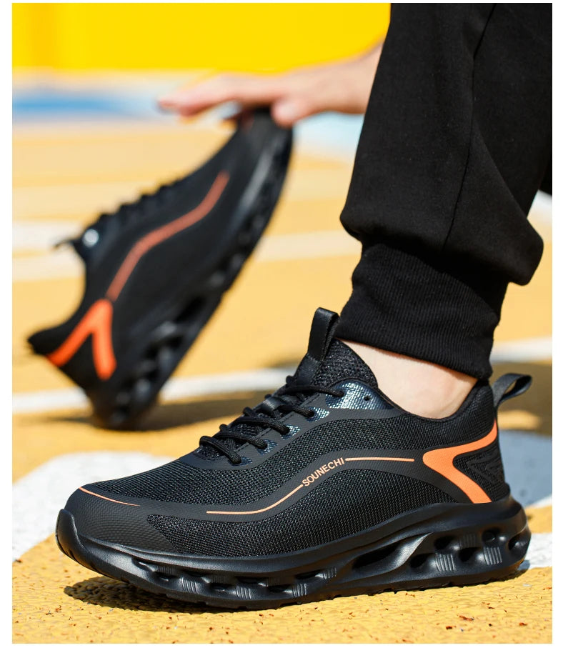 Men's Safety Shoes Anti-Impact Anti-Piercing Lightweight Work Shoes/Lightweight Breathable Sporty Design for Outdoor Work Shoes