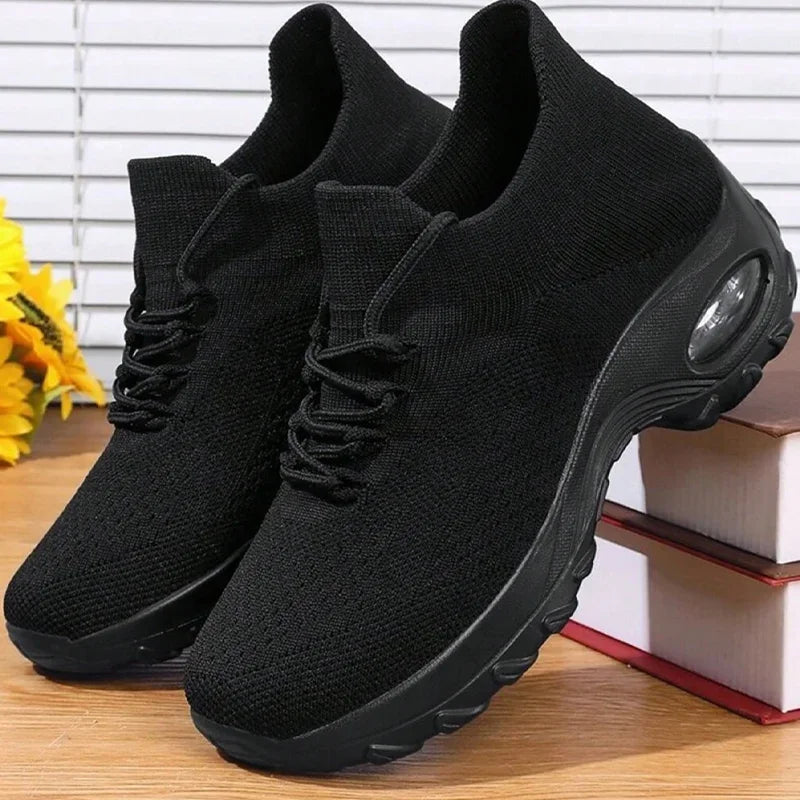 Summer Women Sneakers Outdoor Running Air Cushion Sport Shoes/Increase Height Breathable Walk Shoes