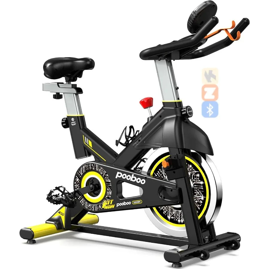 Exercise Bike Adjustable Magnetic Brake Pad Resistance Silent Belt Drive Indoor Cycling Bike for Home Cardio Fitness Stationary