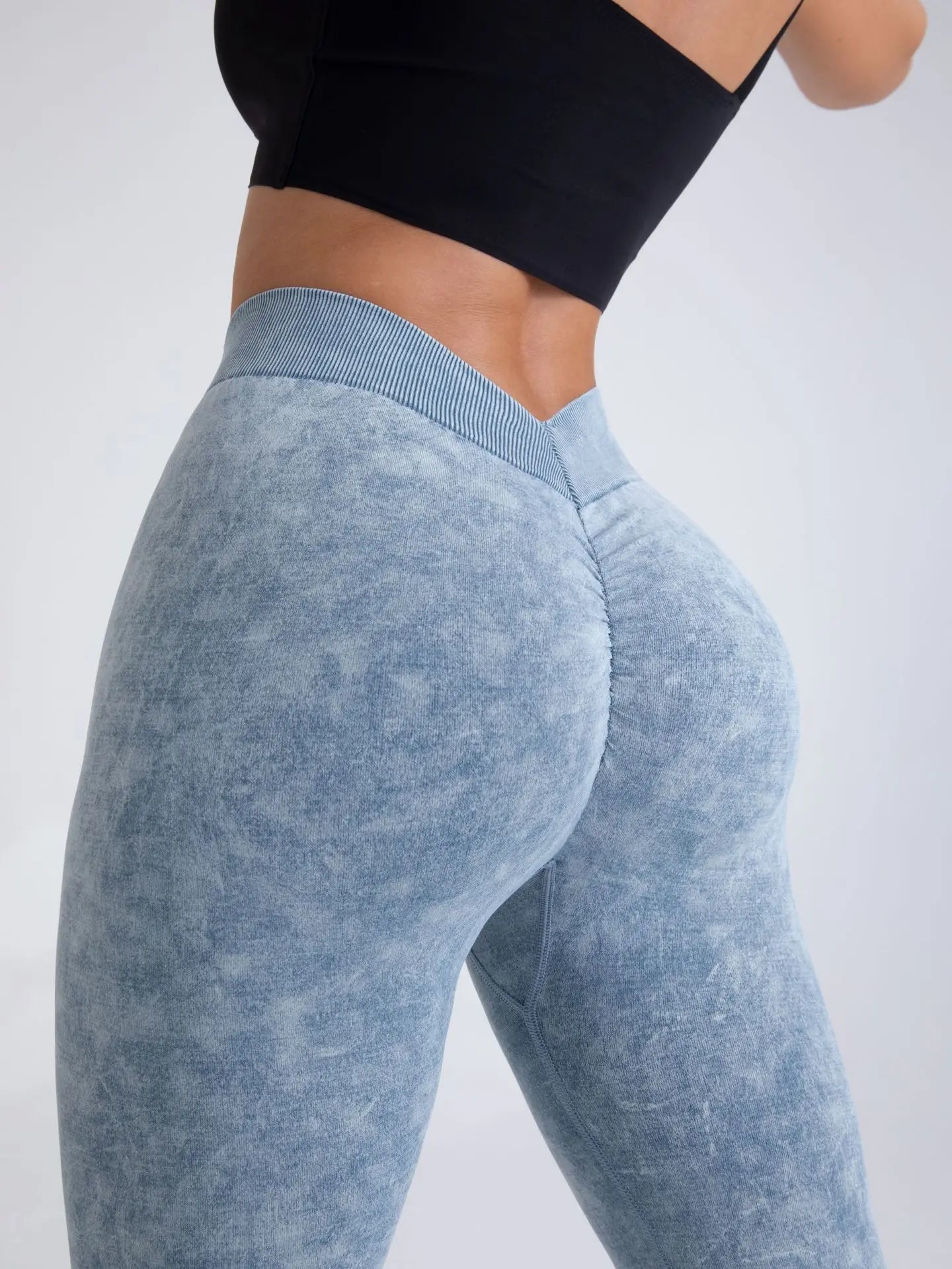 V Back Yoga Pants Women Workout Sport Leggings Fitness Seamless Leggings/Girl Gym Tights Scrunch Push Up Sportswear